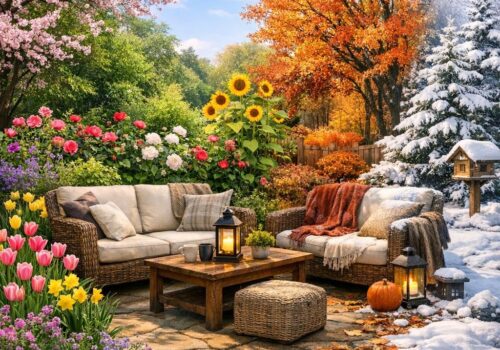 So gestaltest du deinen Garten für jede Jahreszeit